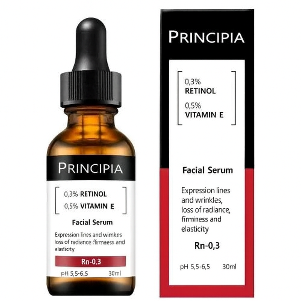 Principia 0.3% Retinol + Vitamin E Anti-Aging Facial Serum (Rn-0.3)