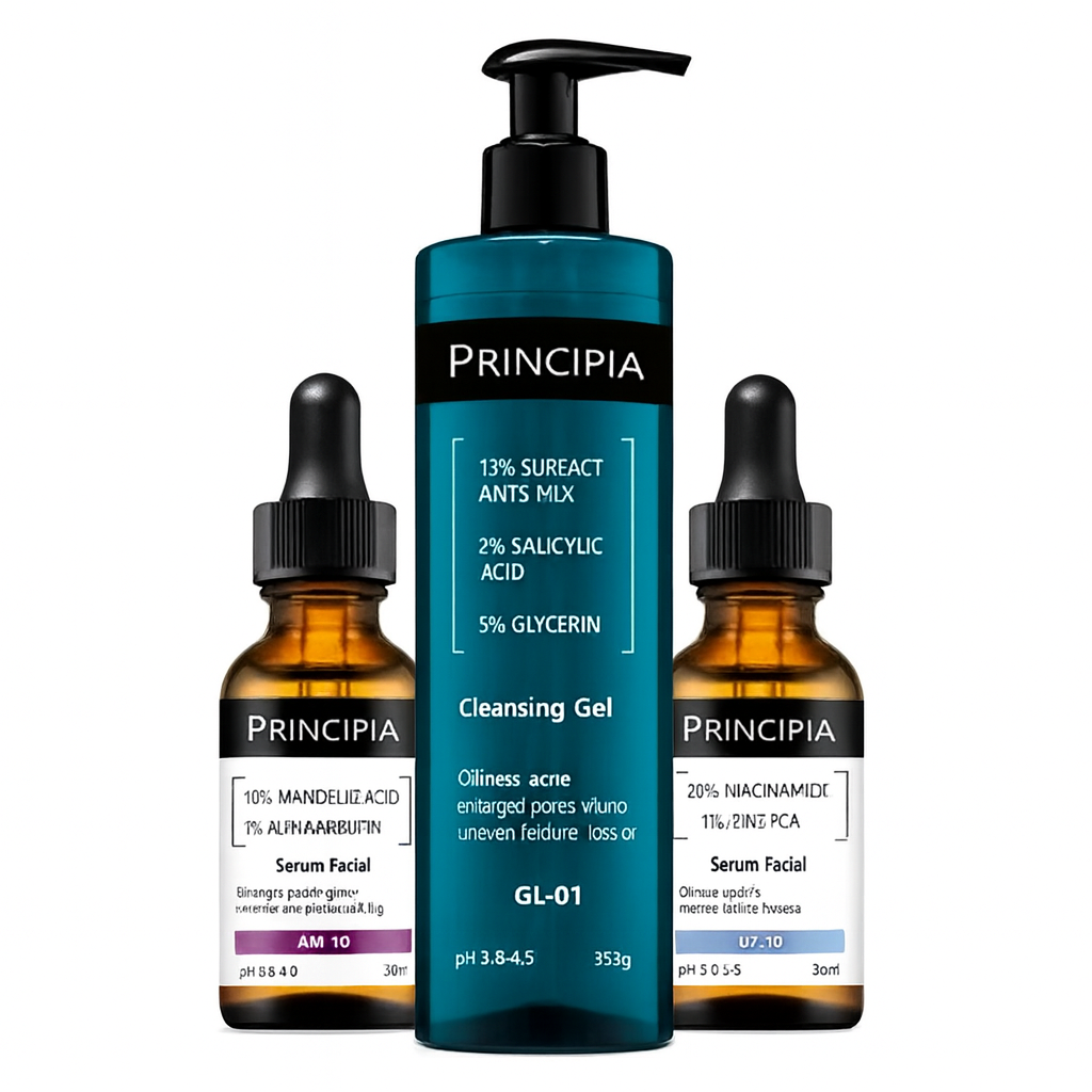 Principia Oil Control & Pore Refining Kit – Cleanser, AHA & Niacinamide