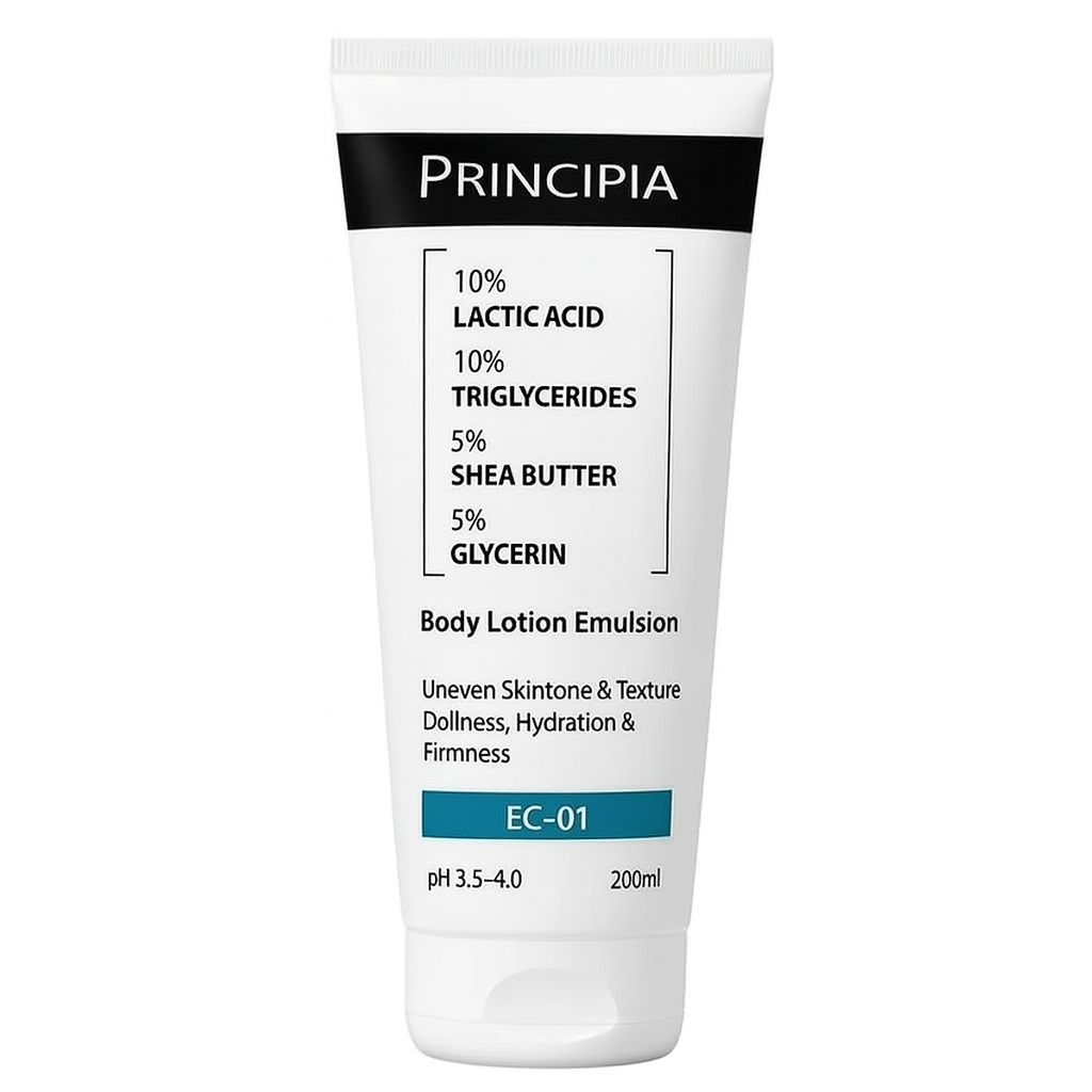 Principia EC-01 Lactic Acid Body Lotion – Smoothing & Hydrating Emulsion