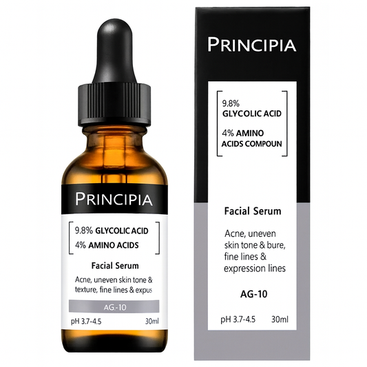 Principia AG-10 Glycolic Acid 9.8% + Amino Acids 4% Facial Serum
