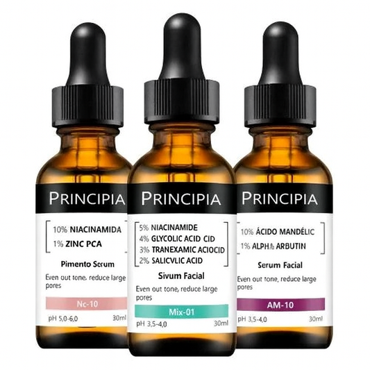 Principia Triple Corrective Serum Kit – Niacinamide, Mandelic & Exfoliating Mix