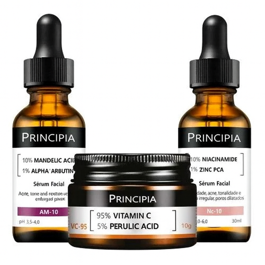 Principia Brightening & Anti-Spot Trio – Vitamin C 95%, Mandelic Acid & Niacinamide Kit